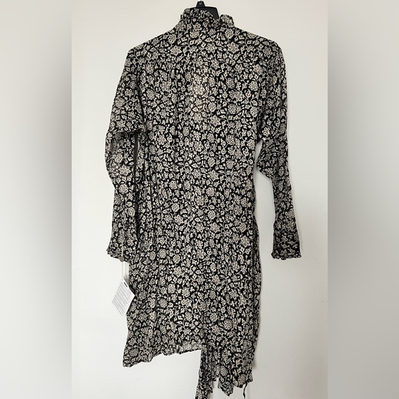 Isabel Marant Floral Black and White midi Dress - Picture 5 of 5